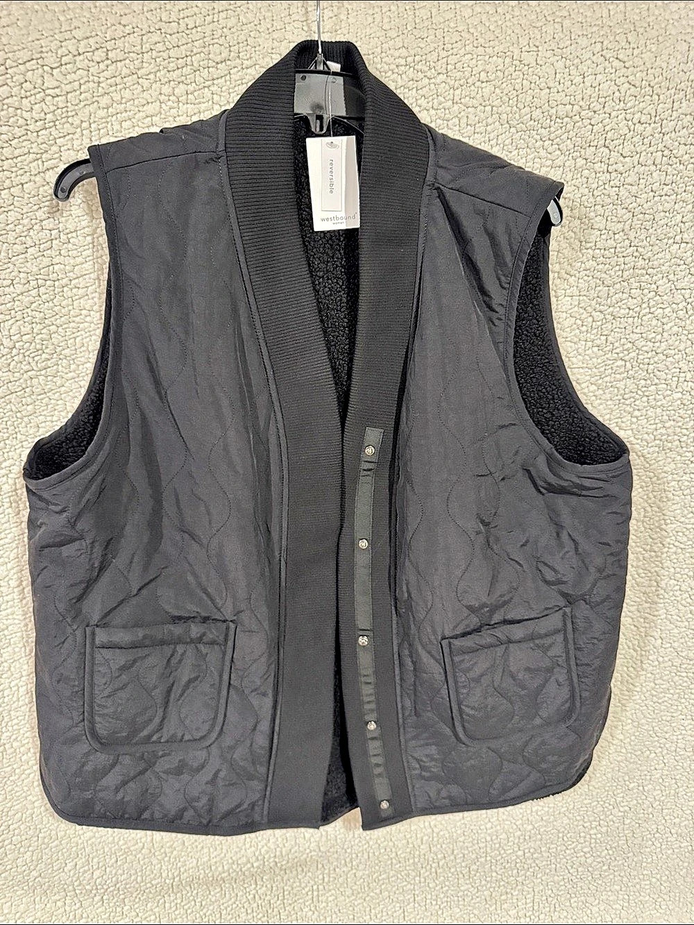 Westbound Reversible Vest Black Size 2X NWT